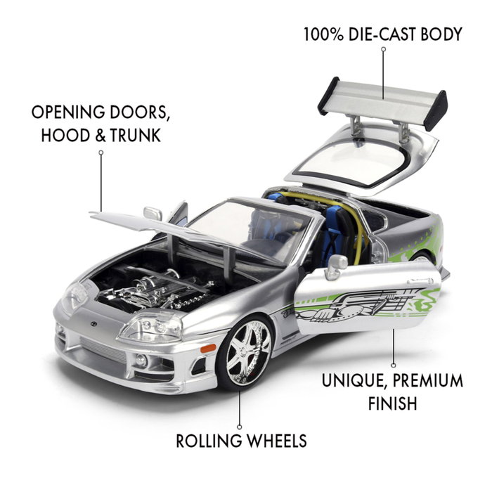 Jada Toys Fast & Furious Diecast Véhicule 1:24 Anniversary Brian's Toyota Jada Toys Fast & Furious Diecast Véhicule 1:24 Anniversary Brian's Toyota