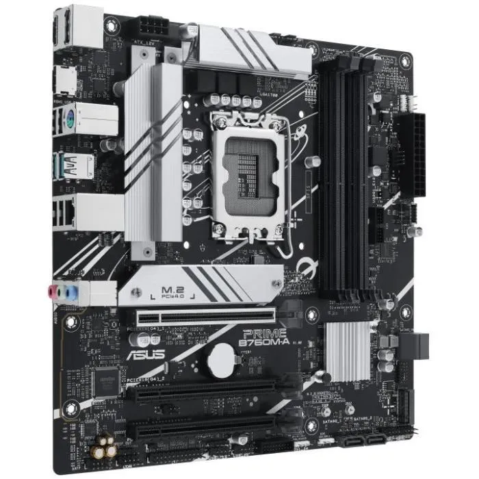 Asus Carte mère PRIME B760M-A-CSM Socket LGA1700 Micro ATX Argent/Noir (90MB1EK0-M0EAYC) Asus Carte mère PRIME B760M-A-CSM Socket LGA1700 Micro ATX Argent/Noir (90MB1EK0-M0EAYC)