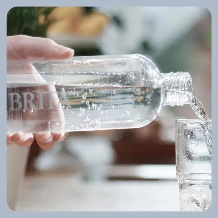 Brita - Pack de 2 Bouteilles Rechargeables 1L pour Machine à Soda SodaONE - Compatibles SodaONE, PET Durable