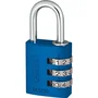 Abus Cadenas à combinaison 145/30 - 3 chiffres - Aluminium bleu