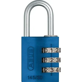 Abus Cadenas à combinaison 145/30 - 3 chiffres - Aluminium bleu