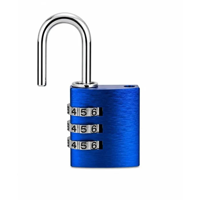 Abus Cadenas à combinaison 145/30 - 3 chiffres - Aluminium bleu