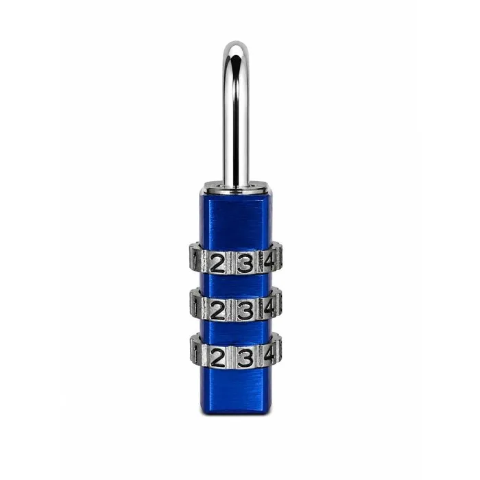 Abus Cadenas à combinaison 145/30 - 3 chiffres - Aluminium bleu