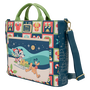 Loungefly Sac à dos transformable en sac Mickey & Minnie Holiday Disney en cuir synthétique avec détails brodés et piqués - 33x28x8 cm