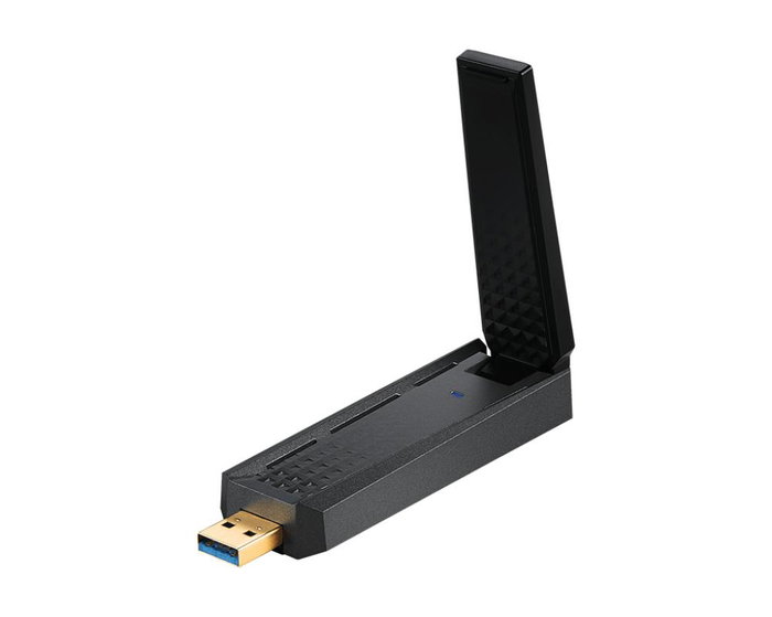MSI GUAXE54 Adaptateur USB WiFi 6E AXE5400 Tribande 2.4/5/6 GHz USB 3.2
