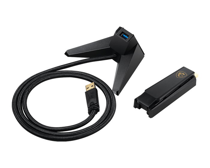 MSI GUAXE54 Adaptateur USB WiFi 6E AXE5400 Tribande 2.4/5/6 GHz USB 3.2