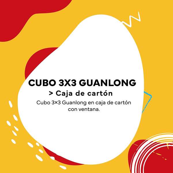 Cayro Cube de Puzzle 3x3 Guanlong 56mm - Neuf en Boîte - Jouet Éducatif en Plastique pour Enfants (3-6 ans)