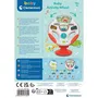 CLEMENTONI Volant bébé parlant éducatif - Jouet avec lumières LED, sons, bouton chiffres et rétroviseur - Développe la motricité - À partir de 6 mois
