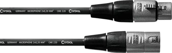 CORDIAL Câble Microphone XLR 1 m