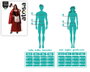 atosa Déguisement Petite à Capuche Sanglante avec Cape et Robe Longue - XS-S