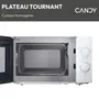 Candy CMW20SMW - Micro-ondes Solo 20 L - 700W - Interface mécanique - 5 niveaux de puissance - Blanc