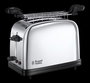 Russell Hobbs 23310-57 Grille-pain pour sandwiches 2 grandes fentes avec fonction surgelés et deux grilles - Couleur gris acier