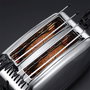 Russell Hobbs 23310-57 Grille-pain pour sandwiches 2 grandes fentes avec fonction surgelés et deux grilles - Couleur gris acier