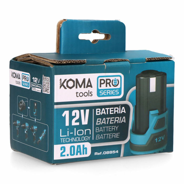 Batterie au lithium rechargeable Koma Tools 12 V 2 Ah Batterie au lithium rechargeable Koma Tools 12 V 2 Ah