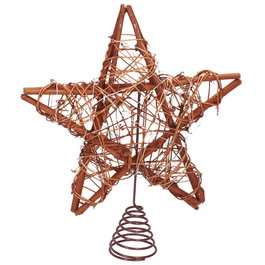 Bambasy Étoile de ratán LED 25cm Lumière chaude