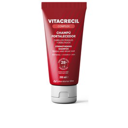 Vitacrecil Complex Shampooing Fortifiant Antichute 200 ml pour Cheveux Fins et Sensibles, Apporte Volume et Brillance