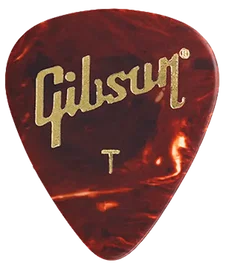 Gibson Pack de 12 Médiators Tortoise Perlée - Thin