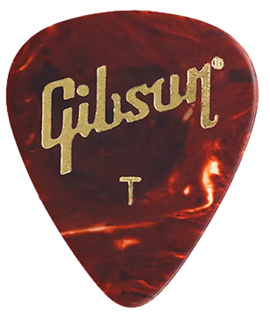Gibson Pack de 12 Médiators Tortoise Perlados - Thin Gibson