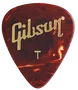 Gibson Pack de 12 Médiators Tortoise Perlados - Thin Gibson