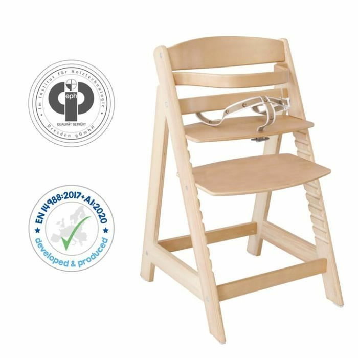 ROBA Chaise Haute Évolutive Sit Up III en Bois Naturel ROBA Chaise Haute Évolutive Sit Up III en Bois Naturel
