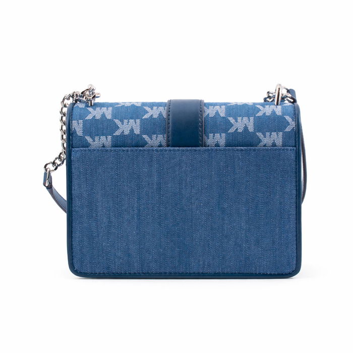 Sac à Bandoulière Michael Kors GREENWICH Bleu 21 x 15 x 8 cm