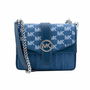 Sac à Bandoulière Michael Kors GREENWICH Bleu 21 x 15 x 8 cm