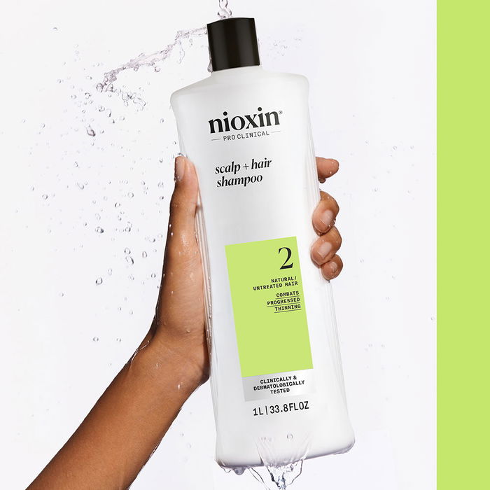 Nioxin Shampooing System 2 Cheveux Naturels Amincissement Avancé 1000 ml