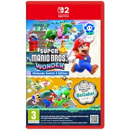 Nintendo - Super Mario Bros. Wonder + Rendez-vous au parc Bellabel - Jeu pour Nintendo Switch 2