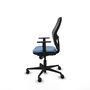Piqueras y Crespo Chaise de Bureau Jorquera Bleu ciel et Noir