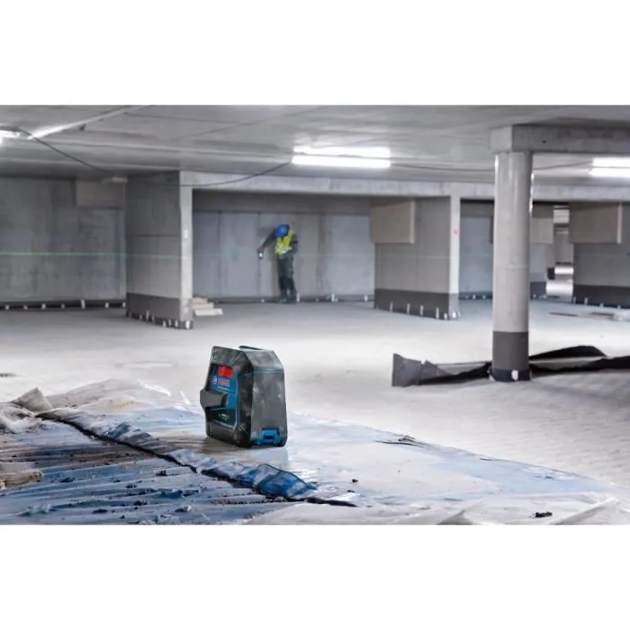 Bosch Professional GCL 2-50 G Laser de chantier avec 2 points et 2 lignes, portée 10 m, protection IP64