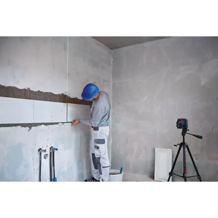 Bosch Professional GCL 2-50 G Laser de chantier avec 2 points et 2 lignes, portée 10 m, protection IP64
