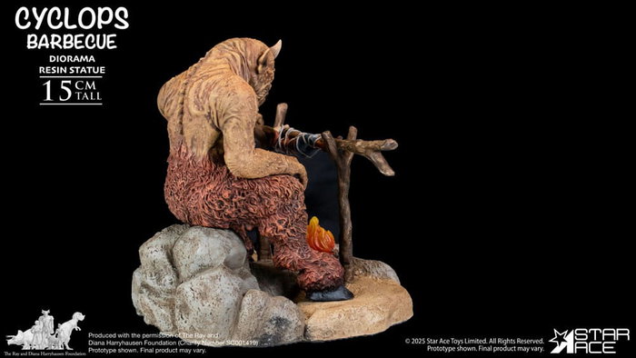 Ray Harryhausen statuette 1/8 Cyclops Barbecue Scene 17 cm Ray Harryhausen statuette 1/8 Cyclops Barbecue Scene 17 cm
