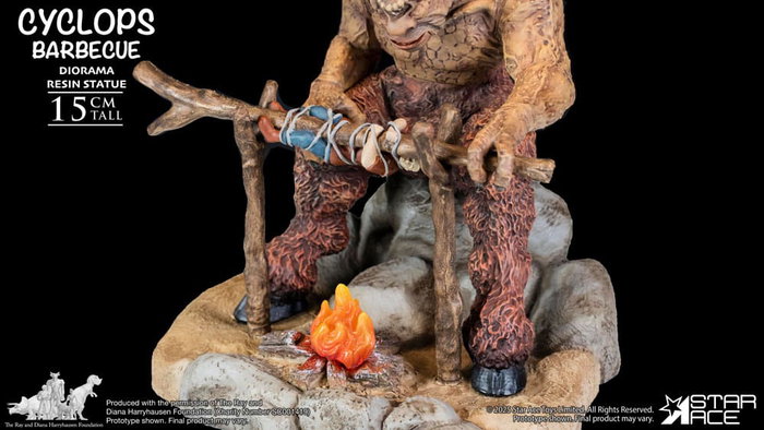 Ray Harryhausen statuette 1/8 Cyclops Barbecue Scene 17 cm Ray Harryhausen statuette 1/8 Cyclops Barbecue Scene 17 cm
