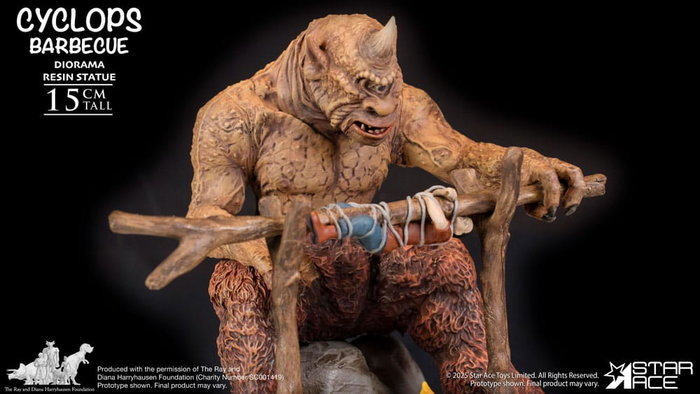 Ray Harryhausen statuette 1/8 Cyclops Barbecue Scene 17 cm Ray Harryhausen statuette 1/8 Cyclops Barbecue Scene 17 cm