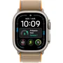 Apple Watch Ultra 4 GPS + Cellular - 49mm - Boîtier Natural Titanium - Bracelet Sand Trail Loop - M/L