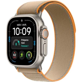 Apple Watch Ultra 4 GPS + Cellular - 49mm - Titane Naturel - Sand Trail Loop M/L