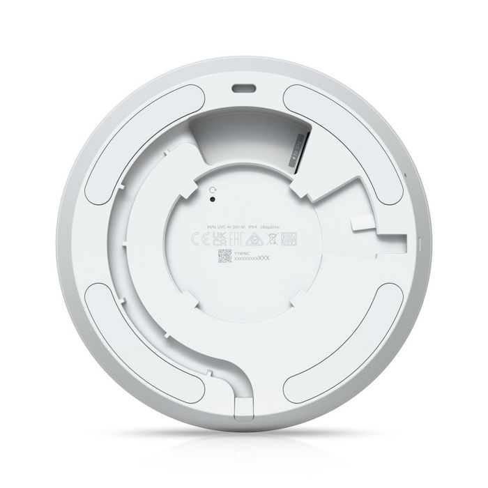Ubiquiti Caméra de sécurité IP extérieure 4MP PTZ 360°, vision nocturne IR, audio bidirectionnel, résistance aux intempéries, alimentation PoE
