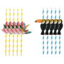 Pick and Drink Lot de 10 pailles de 20 cm EXOTIC SAUVAGE