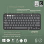 Logitech Pebble Keys 2 K380s - Clavier Bluetooth Ultraportable et Compact pour 3 Appareils (Windows, macOS, iOS, Android) - Design Fin en Plastique Recyclé