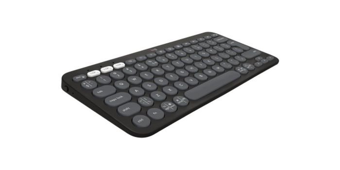 Logitech Pebble Keys 2 K380s - Clavier Bluetooth Ultraportable et Compact pour 3 Appareils (Windows, macOS, iOS, Android) - Design Fin en Plastique Recyclé