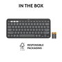 Logitech Pebble Keys 2 K380s - Clavier Bluetooth Ultraportable et Compact pour 3 Appareils (Windows, macOS, iOS, Android) - Design Fin en Plastique Recyclé