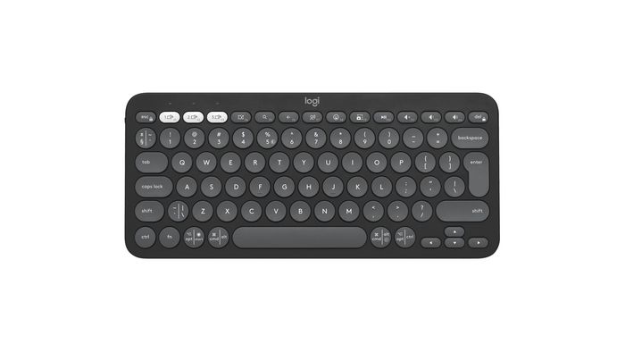 Logitech Pebble Keys 2 K380s Clavier Bluetooth Compact Graphite Logitech Pebble Keys 2 K380s Clavier Bluetooth Compact Graphite