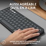 Logitech Pebble Keys 2 K380s - Clavier Bluetooth Ultraportable et Compact pour 3 Appareils (Windows, macOS, iOS, Android) - Design Fin en Plastique Recyclé