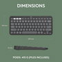 Logitech Pebble Keys 2 K380s - Clavier Bluetooth Ultraportable et Compact pour 3 Appareils (Windows, macOS, iOS, Android) - Design Fin en Plastique Recyclé