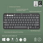 Logitech Pebble Keys 2 K380s - Clavier Bluetooth Ultraportable et Compact pour 3 Appareils (Windows, macOS, iOS, Android) - Design Fin en Plastique Recyclé