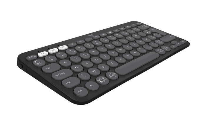 Logitech Pebble Keys 2 K380s Clavier Bluetooth Compact Graphite Logitech Pebble Keys 2 K380s Clavier Bluetooth Compact Graphite