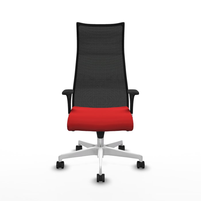 Piqueras y Crespo Chaise de Bureau Albacete Rouge et Noir