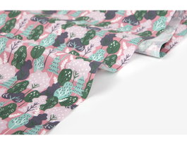 Dailylike Tissu coton woodland fleurs 1,10m x 3m épaisseur 20C