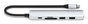 Satechi - Adaptateur Multiport USB-C Slim 6-en-1 - HDMI 4K @60Hz - Ports USB-A - Ethernet Gigabit - USB-C PD 100W - Aluminium Argenté