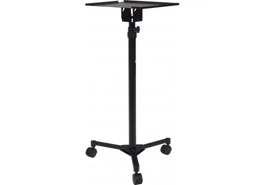 ALGAMAUDIO Saalsw - Support avec roues pour ordinateur, ajustable en hauteur, avec plateau inclinable et pivotant 360°, acier ALGAMAUDIO Saalsw - Support avec roues pour ordinateur, ajustable en hauteur, avec plateau inclinable et pivotant 360°, acier